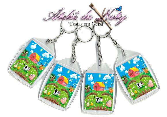 Chaveiro Personalizado - Fazendinha