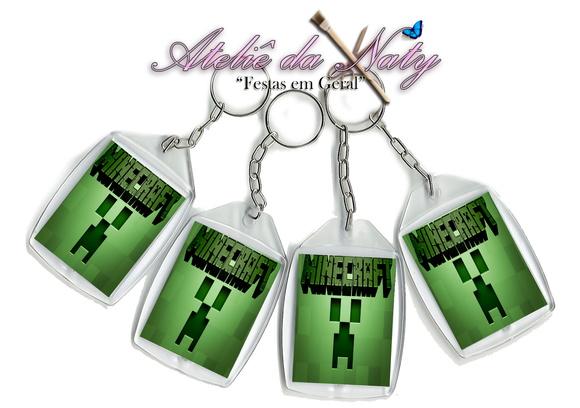 Chaveiro Personalizado - Minecraft