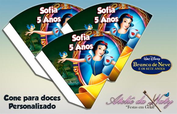Cone Personalizado - Branca de Neve