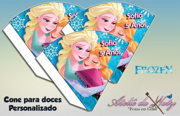 Cone Personalizado - Frozen