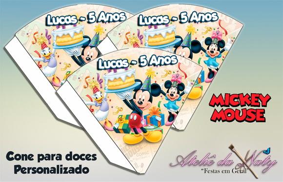 Cone Personalizado - Mickey