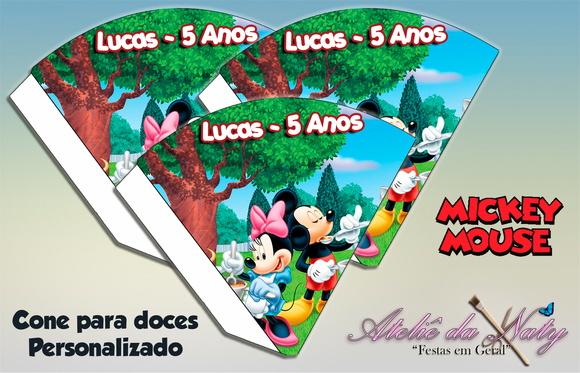 Cone Personalizado - Mickey