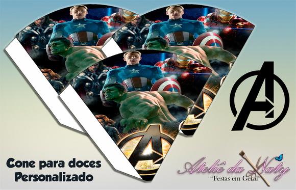 Cone Personalizado - Os Vingadores