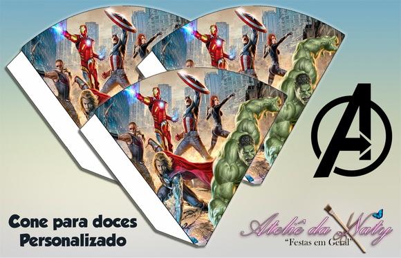 Cone Personalizado - Os Vingadores
