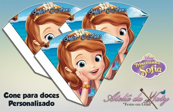 Cone Personalizado - Princesa Sofia