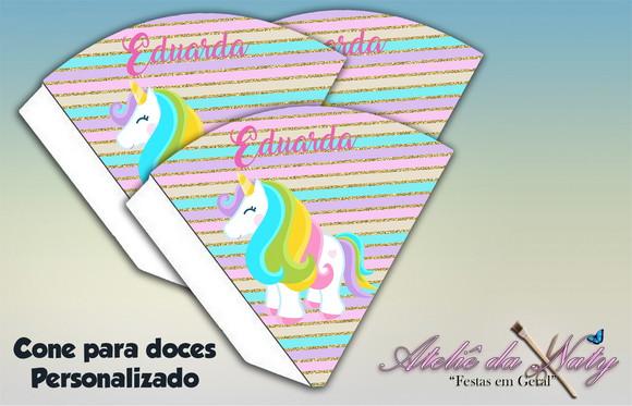 Cone Personalizado - Unicórnio