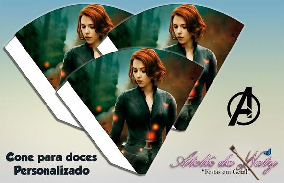 Cone Personalizado - Viúva Negra