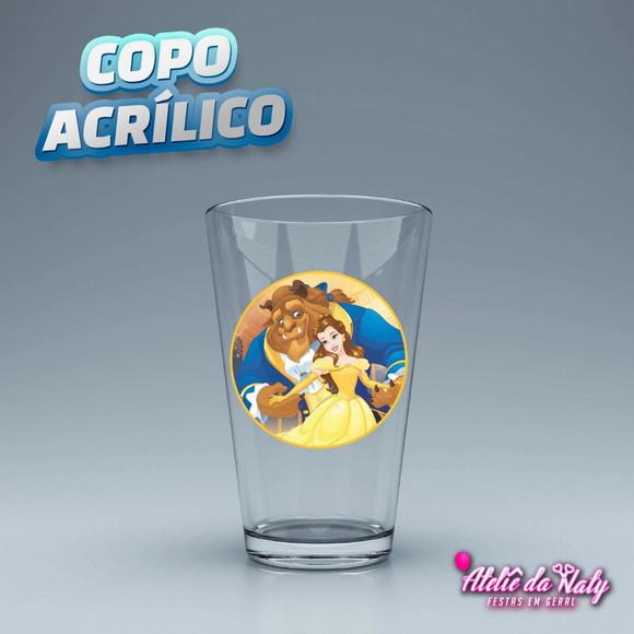 Copo Acrílico - Bela e a Fera