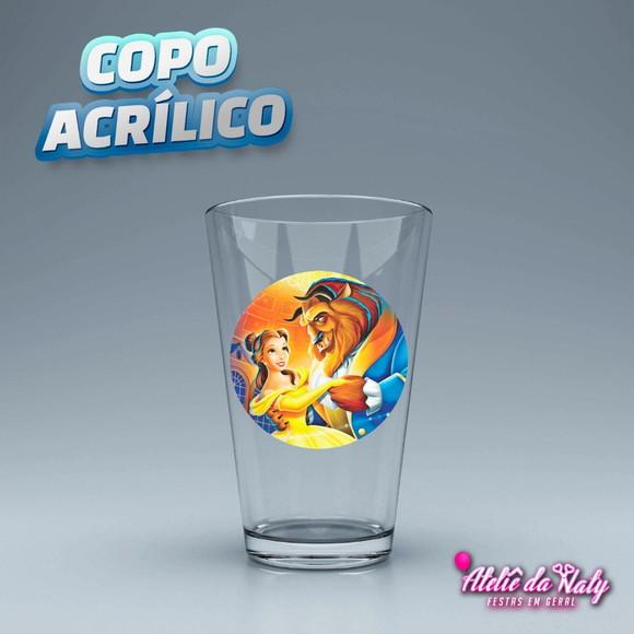 Copo Acrílico - Bela e a Fera