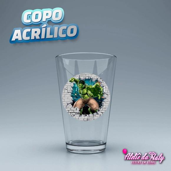 Copo Acrílico - Hulk
