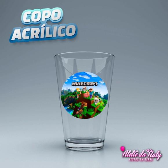 Copo Acrílico - Minecraft