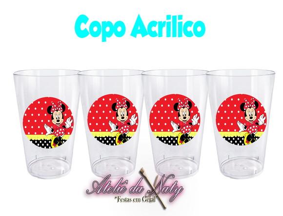 Copo Acrílico - Minnie Mouse