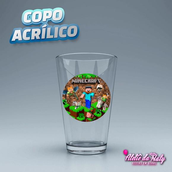 Copo Acrílico - Minecraft
