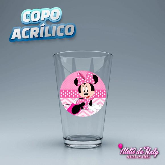 Copo Acrílico - Minnie Rosa