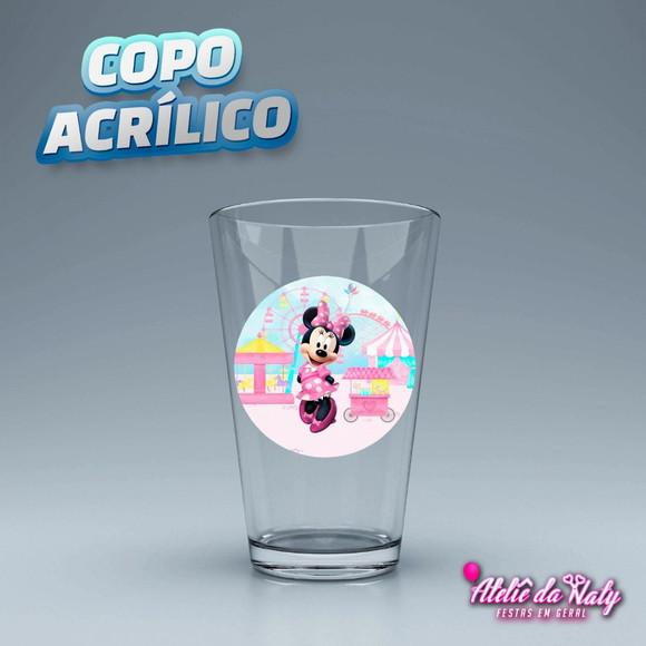 Copo Acrílico - Minnie Rosa