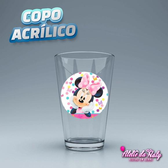 Copo Acrílico - Minnie Rosa