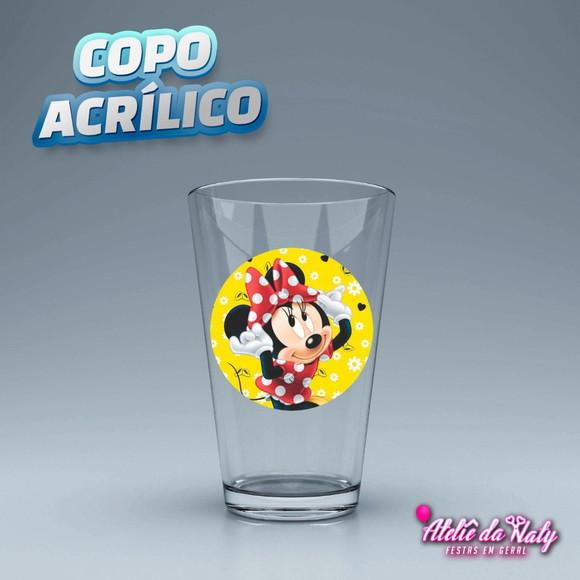 Copo Acrílico - Minnie Vermelha