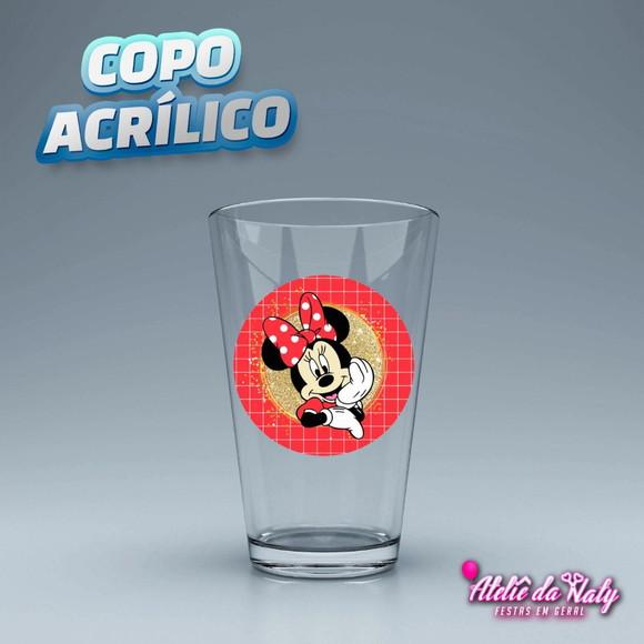 Copo Acrílico - Minnie Vermelha