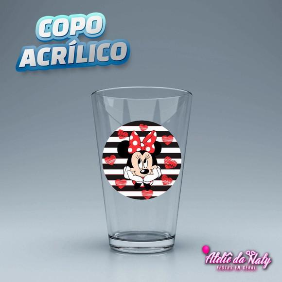 Copo Acrílico - Minnie Vermelha