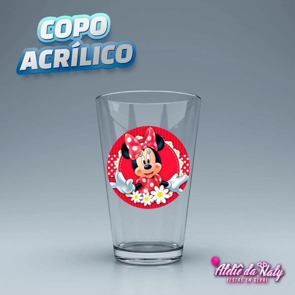 Copo Acrílico - Minnie Vermelha