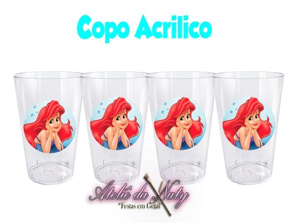Copo Acrílico - Pequena Sereia