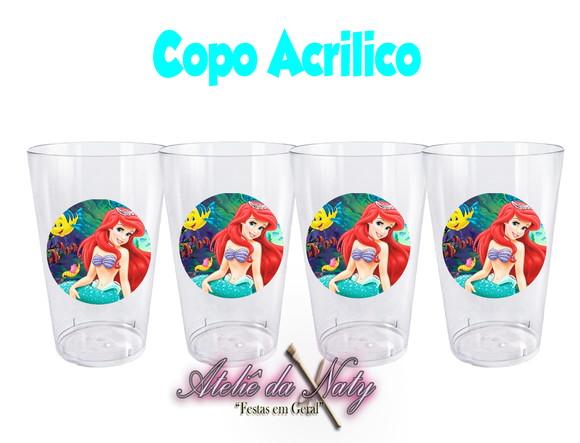 Copo Acrílico - Pequena Sereia