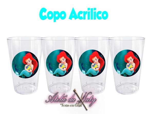 Copo Acrílico - Pequena Sereia
