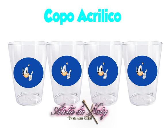 Copo Acrílico - Sonic