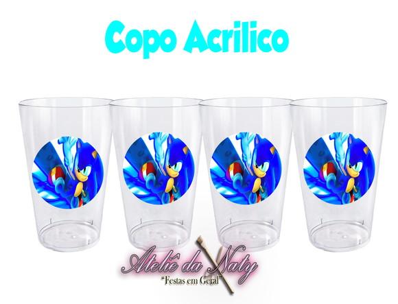 Copo Acrílico - Sonic