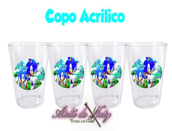 Copo Acrílico - Sonic