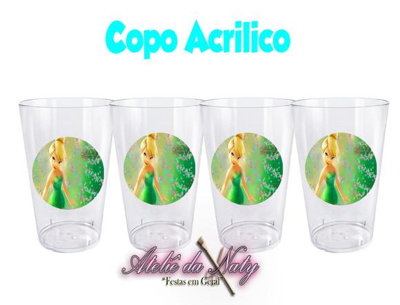 Copo Acrílico - Tinkerbell