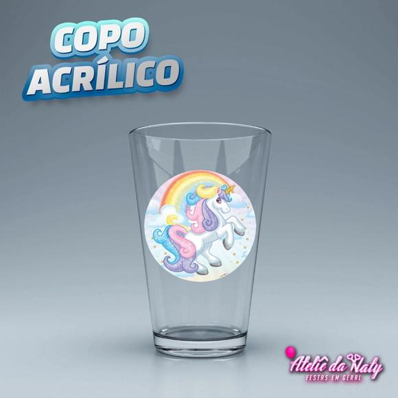 Copo Acrílico - Unicórnio
