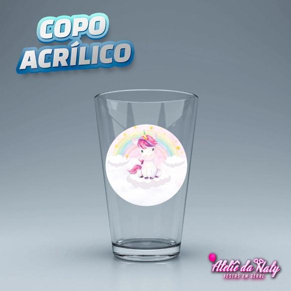 Copo Acrílico - Unicórnio