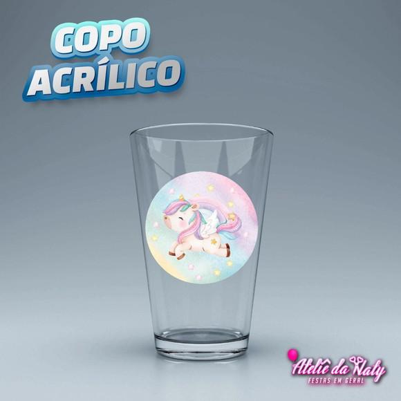 Copo Acrílico - Unicórnio