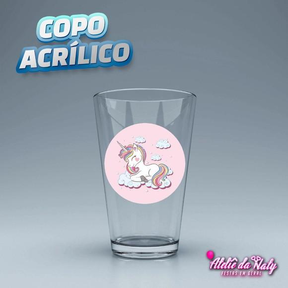 Copo Acrílico - Unicórnio