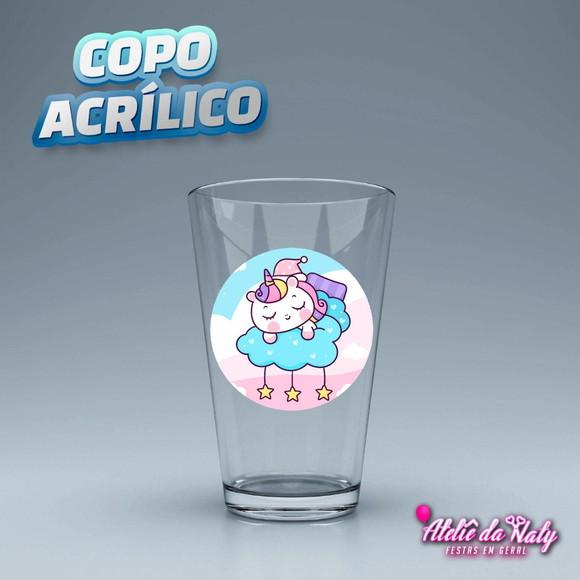 Copo Acrílico - Unicórnio