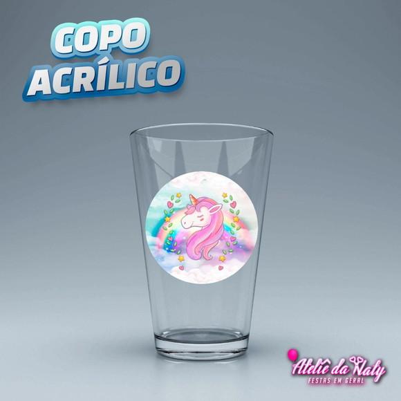 Copo Acrílico - Unicórnio