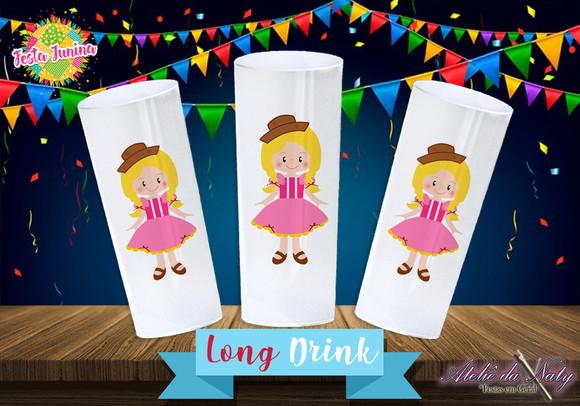 Copo Long Drink - Festa Junina