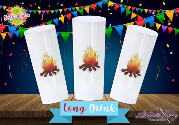 Copo Long Drink - Festa Junina