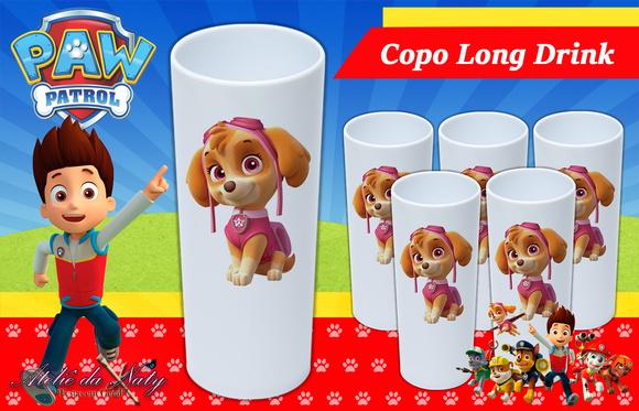Copo Long Drink - Patrulha Canina