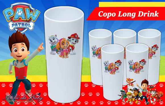 Copo Long Drink - Patrulha Canina