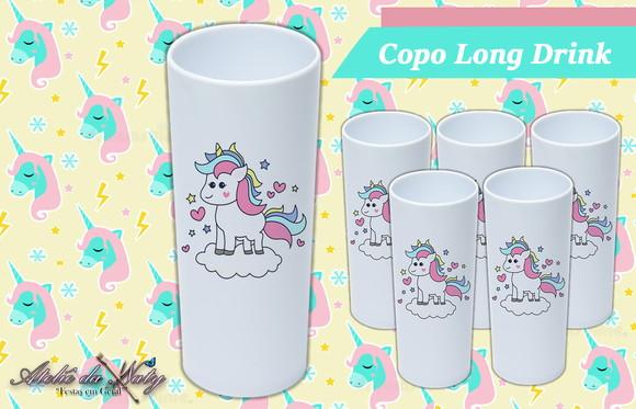 Copo Long Drink - Unicórnio