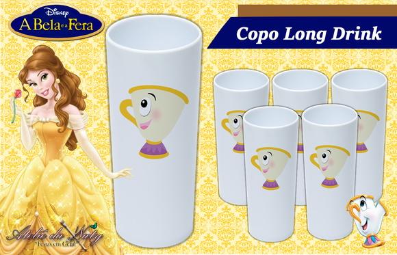 Copo Long Drink -Bella e a Fera