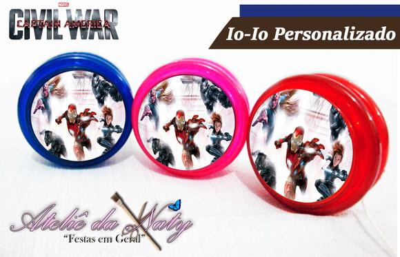 Io-Iô Personalizado - Capitão América 3