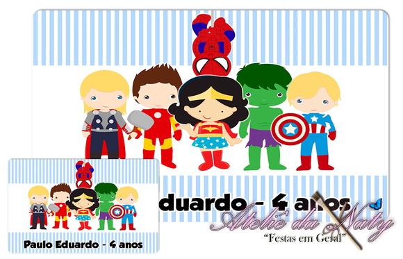 Jogo Americano - Baby Super Heróis