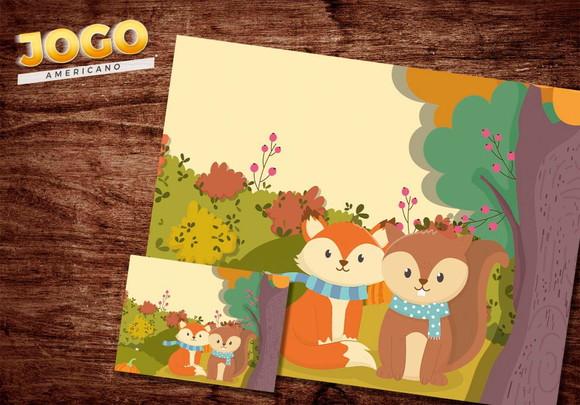 Jogo Americano - Bosque Encantado