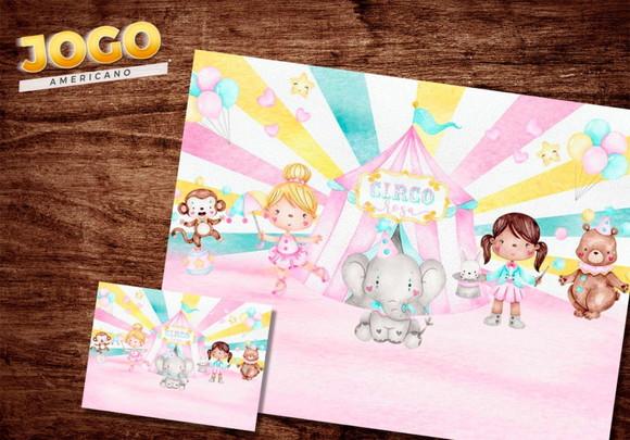 Jogo Americano - Circo Rosa
