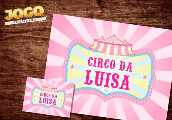 Jogo Americano - Circo Rosa