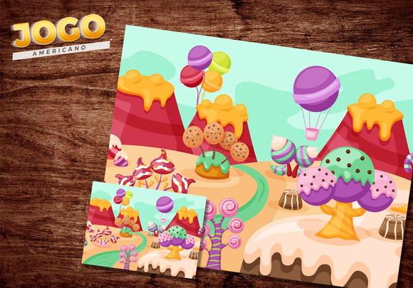 Jogo Americano - Jardim Encantado