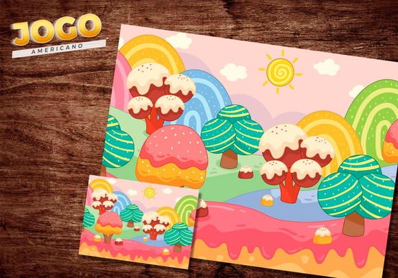 Jogo Americano - Jardim Encantado